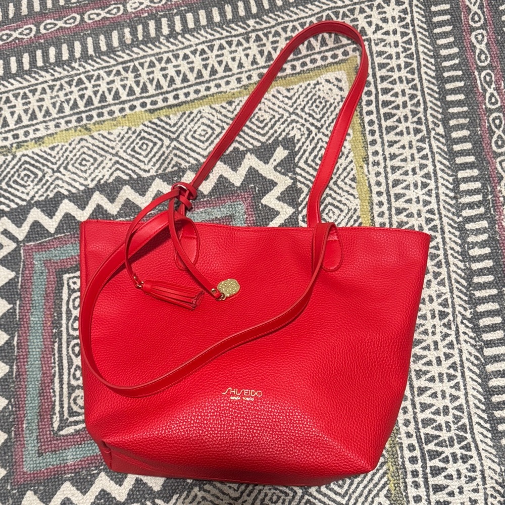 Shiseido Vibrant Red Tote Bag